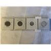 Image 2 : 4 - 1943 CANADIAN GEORGE VI COINS; 25 CENT AND 10 CENT .800 SILVER PLUS TOMBAC 5 CENT AND 1 CENT