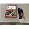 Image 1 : WOOD BOX WITH KNIVES AND POCKET KNIVES