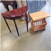 Image 1 : D TABLE AND MAGAZINE RACK