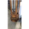 Image 2 : OAK CURIO CABINET WITH GLASS SHELVES