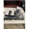 Image 2 : PANASONIC DVD PLAYER, NASCAR GAMING WHEEL AND FOOT PEDALS, AND PROJECTOR ALARM CLOCK