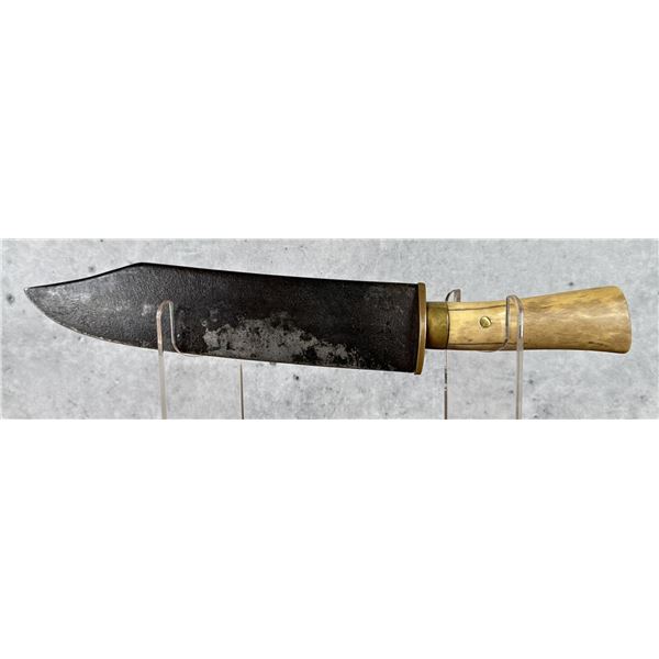 Antique American Horn Handle Bowie Knife