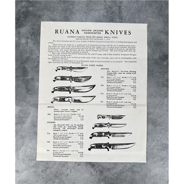 Rudy RH Ruana Bonner Montana Knife Flyer