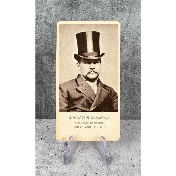 Antique Criminal CDV Photo Mug Shot Forger