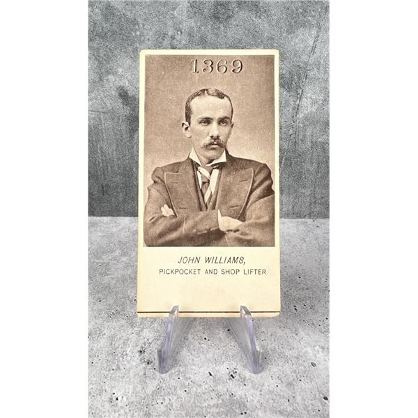 Antique Criminal CDV Photo Mug Shot Pickpocket