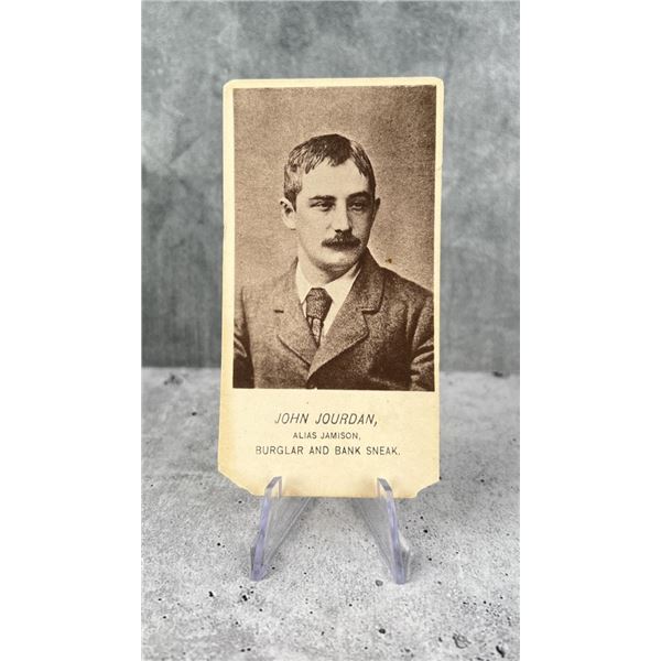 Antique Criminal CDV Photo Mug Shot Burglar