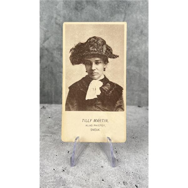 Antique Criminal CDV Photo Mug Shot Sneak