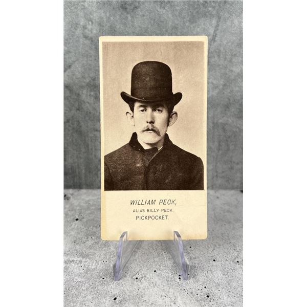 Antique Criminal CDV Photo Mug Shot Pickpocket