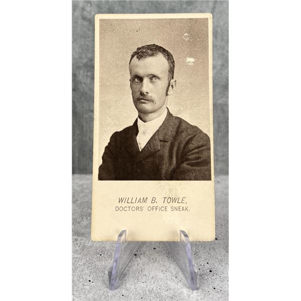 Antique Criminal CDV Photo Mug Shot Sneak