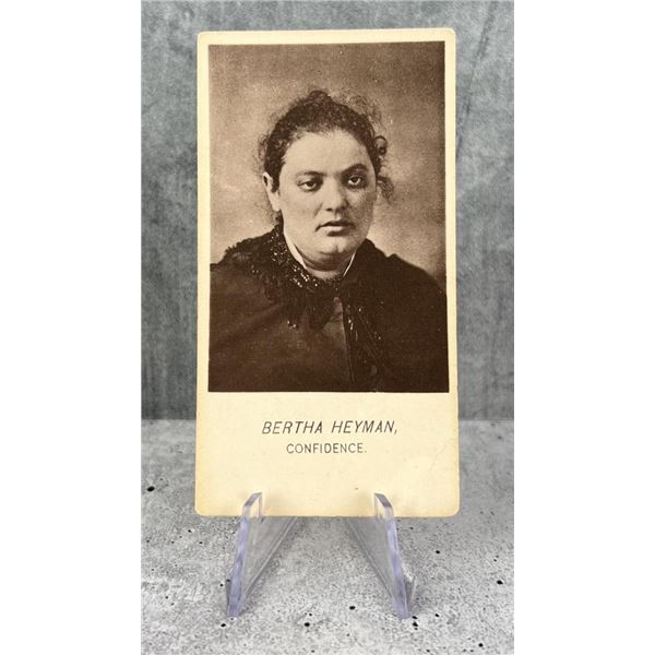 Antique Criminal CDV Photo Confidence Woman