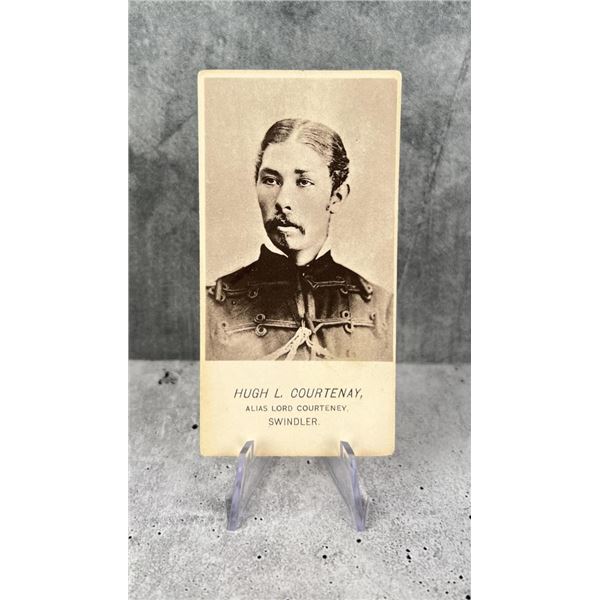 Antique Criminal CDV Photo Mug Shot Swindler