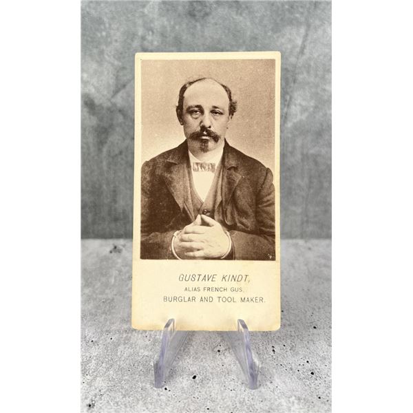 Antique Criminal CDV Photo Mug Shot Burglar