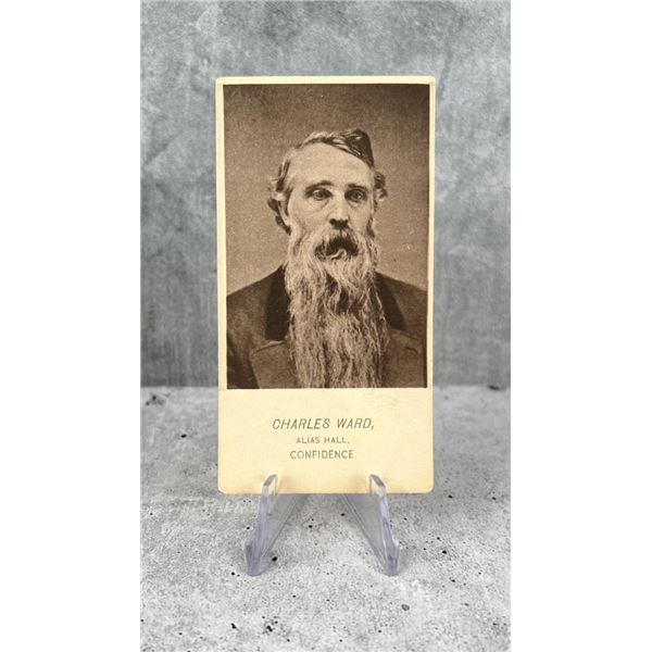 Antique Criminal CDV Photo Mug Shot Confidence Man