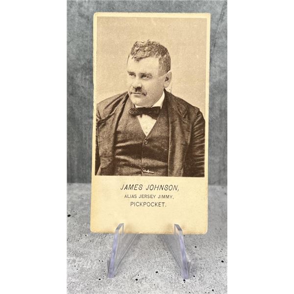 Antique Criminal CDV Photo Mug Shot Pickpocket