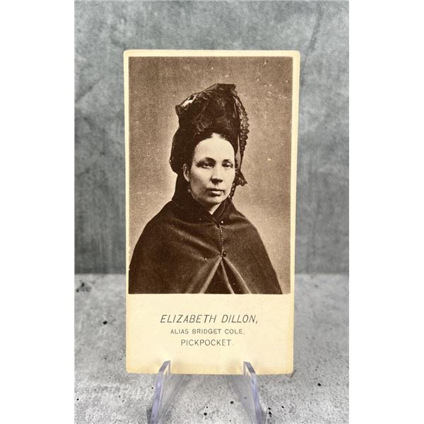 Antique Criminal CDV Photo Mug Shot Pickpocket