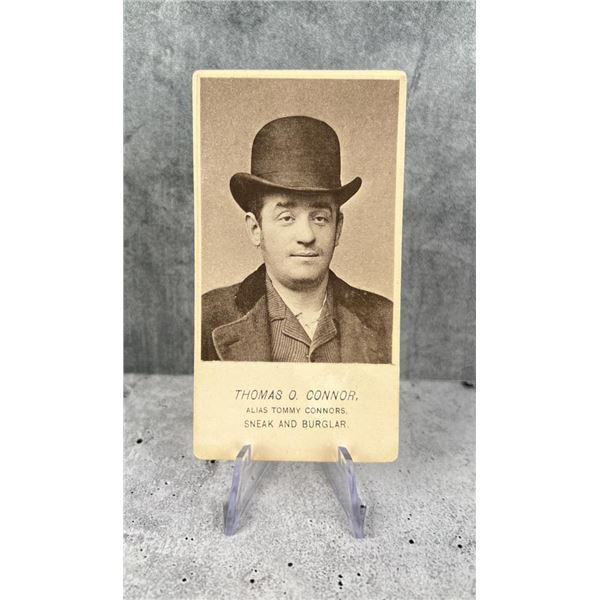 Antique Criminal CDV Photo Mug Shot Burglar