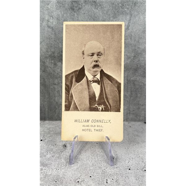 Antique Criminal CDV Photo Mug Shot Hotel Thief