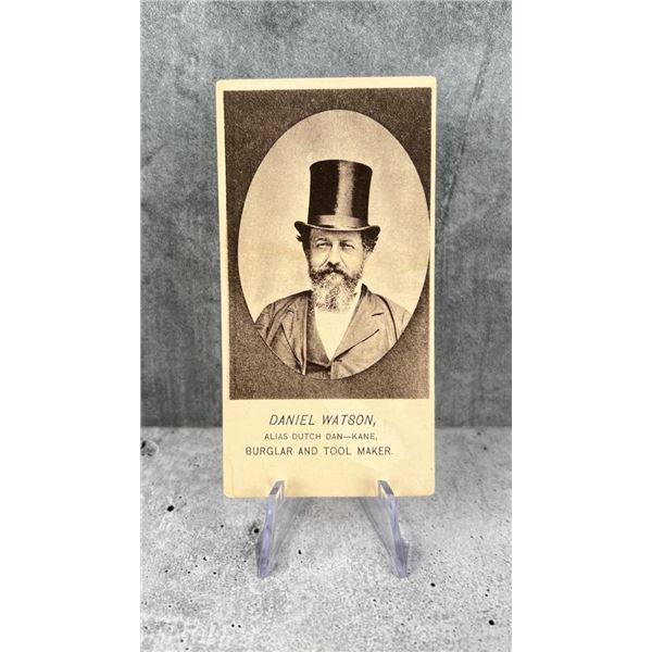 Antique Criminal CDV Photo Mug Shot Burglar