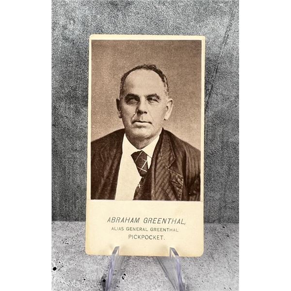 Antique Criminal CDV Photo Mug Shot Pickpocket