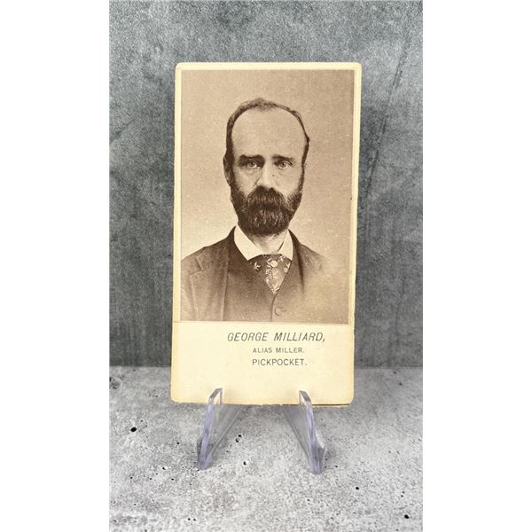 Antique Criminal CDV Photo Mug Shot Pickpocket