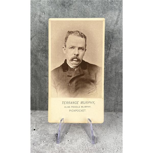 Antique Criminal CDV Photo Mug Shot Pickpocket