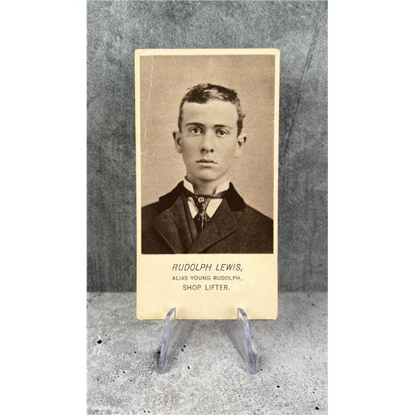 Antique Criminal CDV Photo Mug Shot Shop Lifter