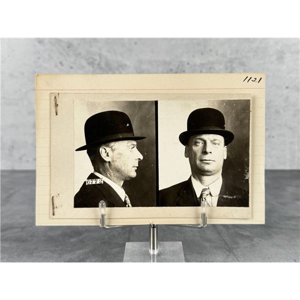 1909 Criminal Mug Shot Leavenworth Penitentiary