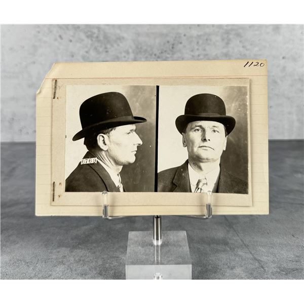 1909 Criminal Mug Shot Leavenworth Penitentiary