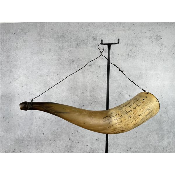 Mexican American War Presentation Powder Horn