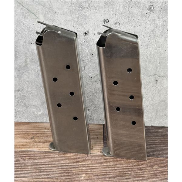 Stainless Colt .45 Auto 1911 Pistol Magazines