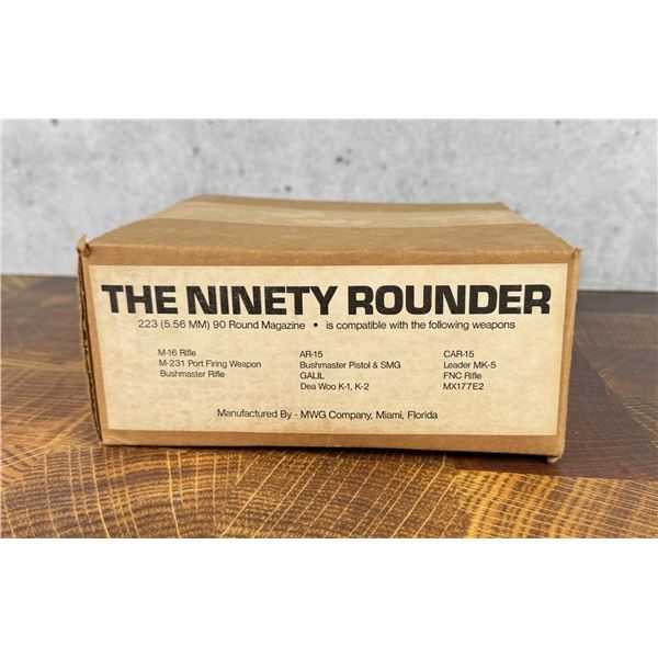 MWG The Ninety Rounder AR15 90 Round Magazine