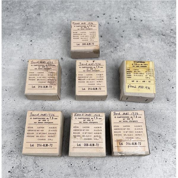 107 Rounds of French MAS 7.5mm Rifle Ammo