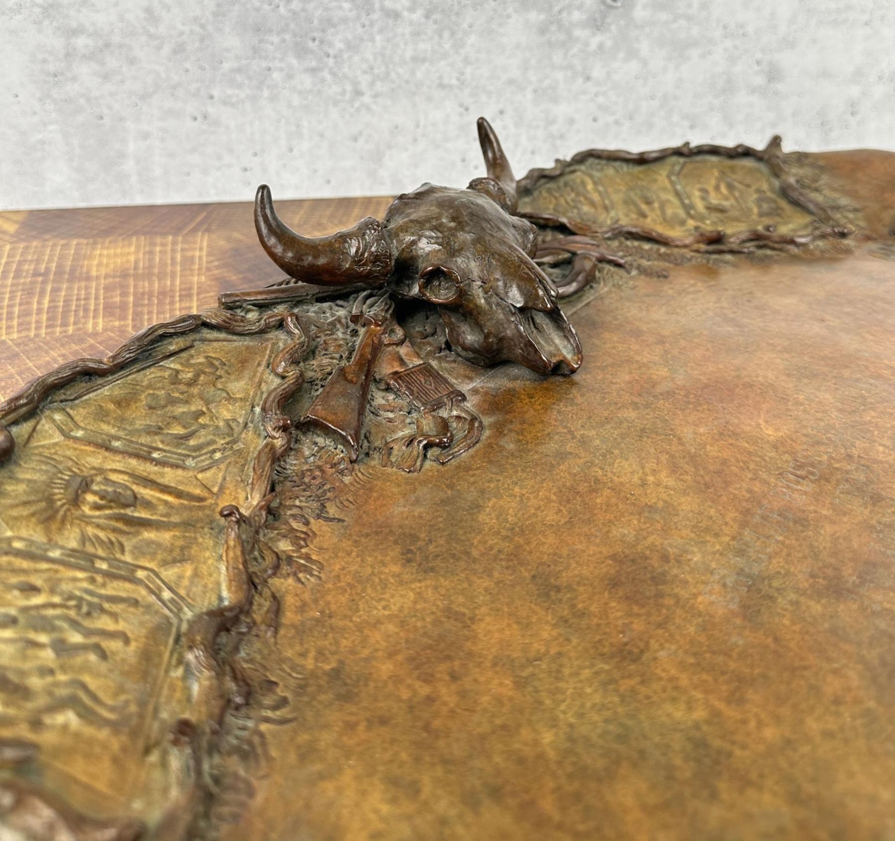 Michael Coleman Charlie Russell Riders Bronze Tray
