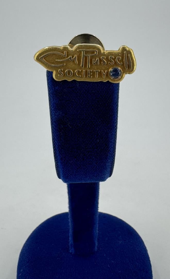 10k Gold Charles M Russell Society Pin