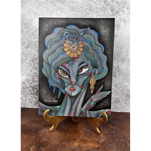 Ricardo Maya Oil on Board Painting