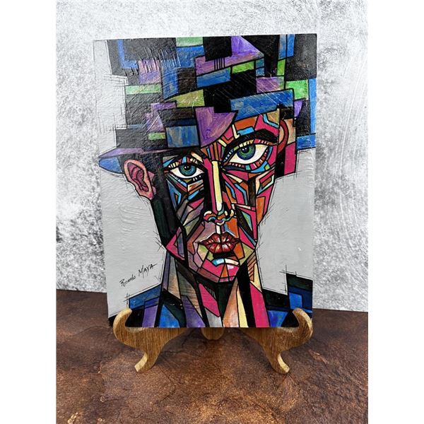 Ricardo Maya Oil on Board Painting