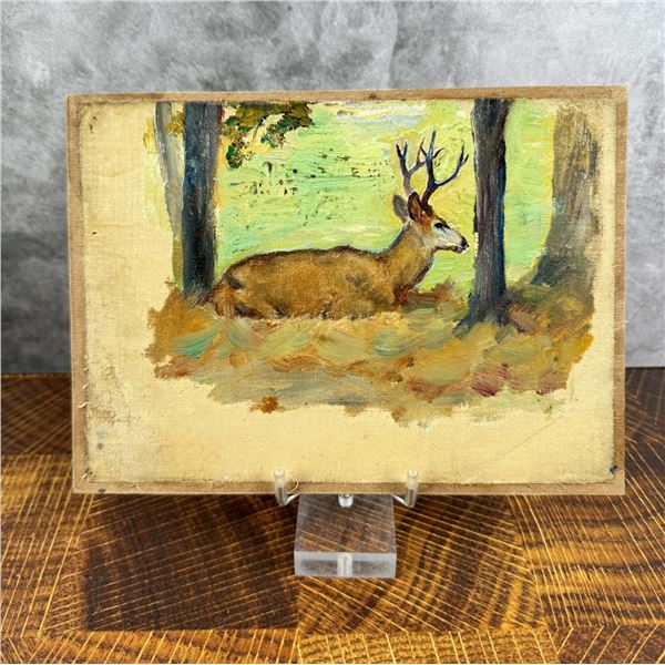 Philip Russell Goodwin Montana Deer Oil Painting