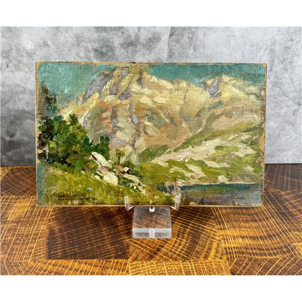 Philip Russell Goodwin Waterton Lake Oil Painting