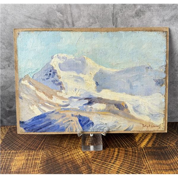 Philip Russell Goodwin Mt Athabasca Oil Painting