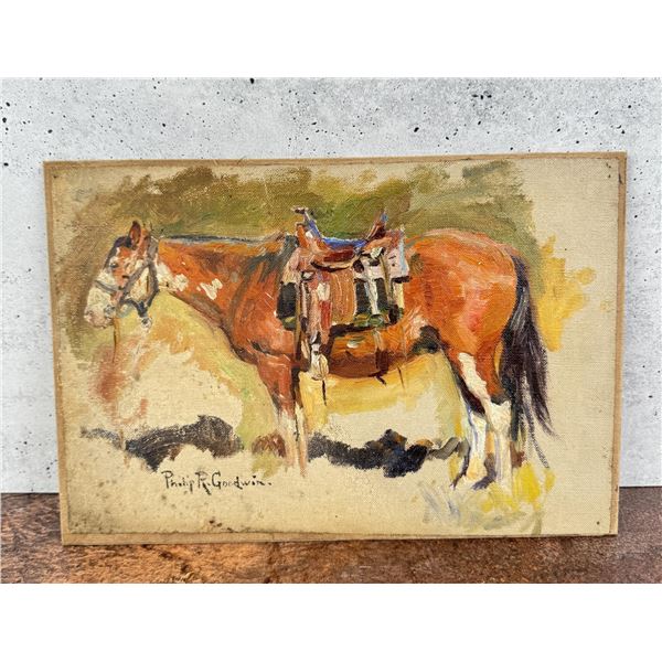 Philip Russell Goodwin Horse Oil on Board Painting
