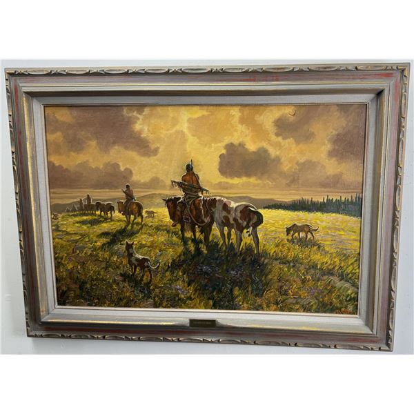 Jack Roberts The Buffalo Horse Oil Painting