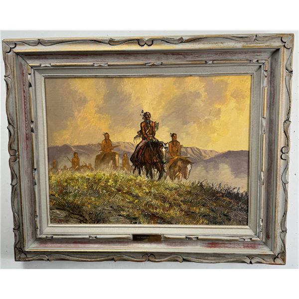 Jack Roberts The Warrior Society Oil Painting