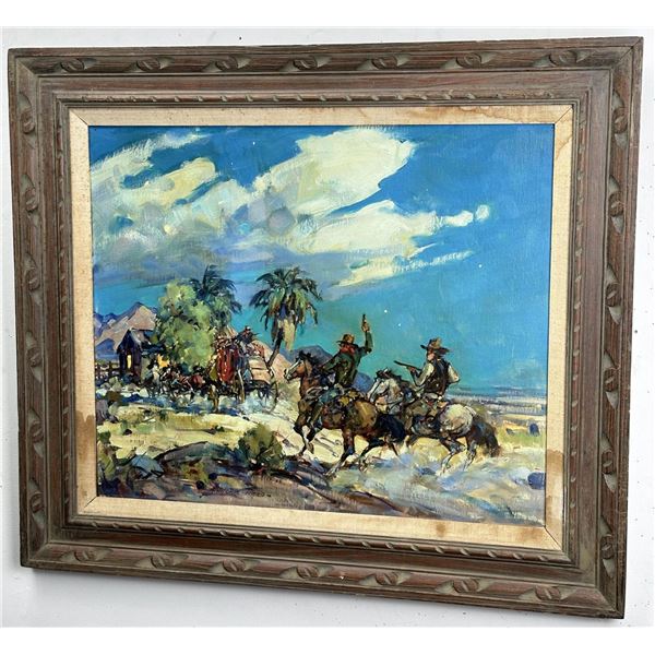 Marjorie Jane Reed Cowboy Oil Painting
