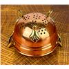 Image 3 : Copper and Brass Colander Strainer