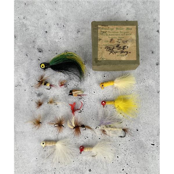 Kennebago Brand Fishing Flies in Box
