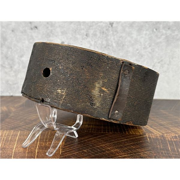 American Revolutionary War Cheese Box Wood Canteen