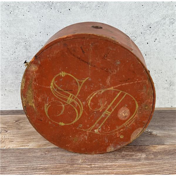 American Revolutionary War Cheese Box Wood Canteen
