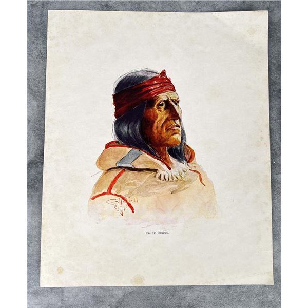 Chief Joseph Print By Charles M Russell