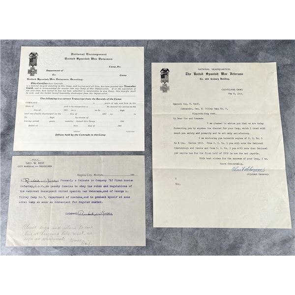 Group Of Spanish War Veterans Documents