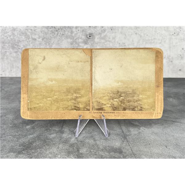 Early Butte Montana Stereoview Card NA Forsyth